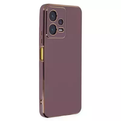 Microsonic Xiaomi Redmi Note 12 Pro+ 5G Kılıf Olive Plated Lila