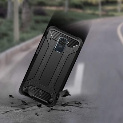 CaseUp Xiaomi Redmi Note 9 Kılıf Tank Siyah