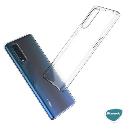 Microsonic Oppo Find X2 Kılıf Transparent Soft Beyaz