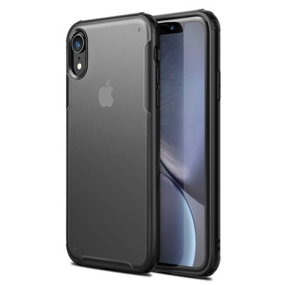 Microsonic Apple iPhone XR Kılıf Frosted Frame Siyah