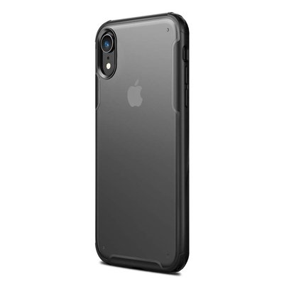 Microsonic Apple iPhone XR Kılıf Frosted Frame Siyah