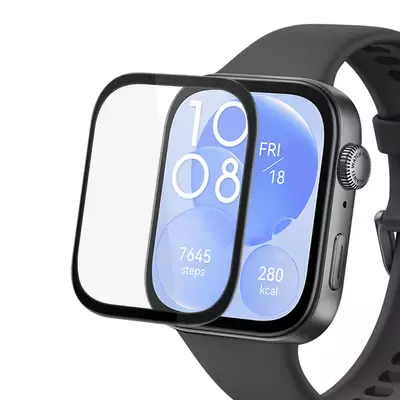 Microsonic Huawei Watch D2 Tam Kaplayan Nano Cam Ekran Koruyucu Siyah