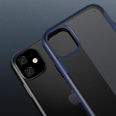 Microsonic Apple iPhone 11 Kılıf Frosted Frame Siyah