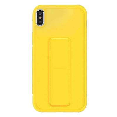 Microsonic Apple iPhone XS Kılıf Hand Strap Sarı