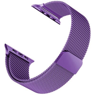 Microsonic Apple Watch Series 3 42mm Milanese Loop Kordon Mor