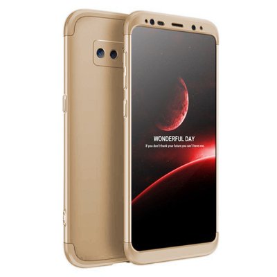 Microsonic Samsung Galaxy Note 8 Kılıf Double Dip 360 Protective AYS Gold