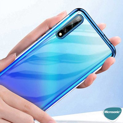 Microsonic Huawei P Smart S Kılıf Skyfall Transparent Clear Mavi