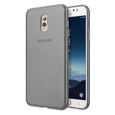 Microsonic Samsung Galaxy C8 Kılıf Transparent Soft Siyah