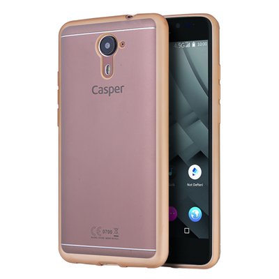 Microsonic Casper Via M2 Kılıf Skyfall Transparent Clear Gold