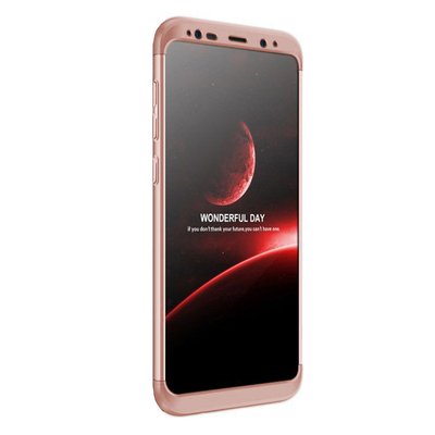 Microsonic Samsung Galaxy Note 8 Kılıf Double Dip 360 Protective AYS Rose Gold