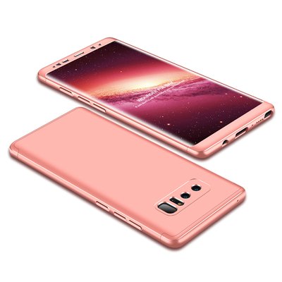 Microsonic Samsung Galaxy Note 8 Kılıf Double Dip 360 Protective AYS Rose Gold