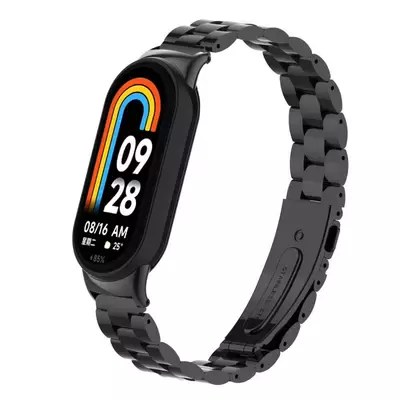 Microsonic Xiaomi Mi Band 9 Metal Stainless Steel Kordon Siyah