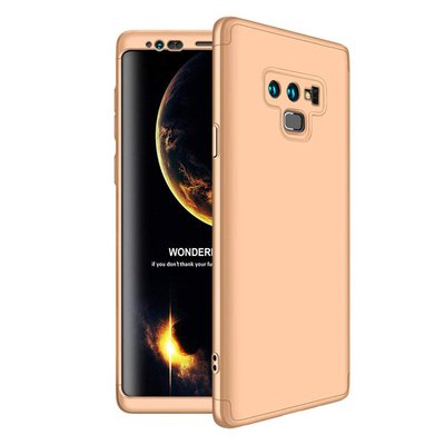 Microsonic Samsung Galaxy Note 9 Kılıf Double Dip 360 Protective AYS Gold