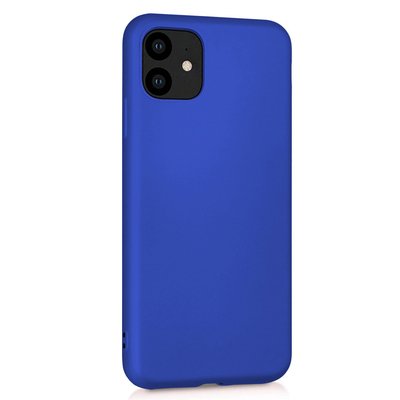 Microsonic Apple iPhone 11 Kılıf Matte Silicone Mavi