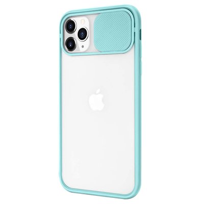 Microsonic Apple iPhone 11 Pro Kılıf Slide Camera Lens Protection Turkuaz