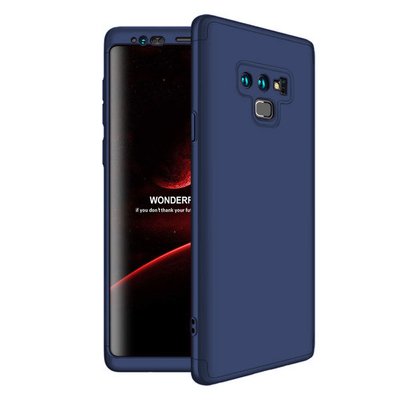 Microsonic Samsung Galaxy Note 9 Kılıf Double Dip 360 Protective AYS Lacivert