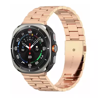 Microsonic Samsung Galaxy Watch 8 44mm Metal Stainless Steel Kordon Rose Gold