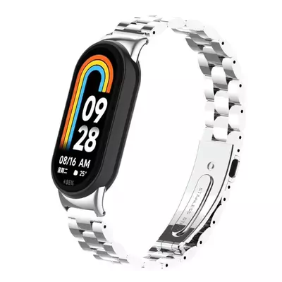 Microsonic Xiaomi Mi Band 9 Metal Stainless Steel Kordon Gümüş