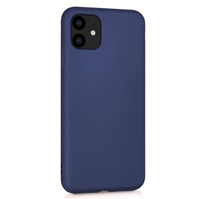 Microsonic Apple iPhone 11 Kılıf Matte Silicone Lacivert