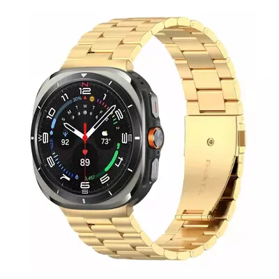 Microsonic Samsung Galaxy Watch 8 44mm Metal Stainless Steel Kordon Gold
