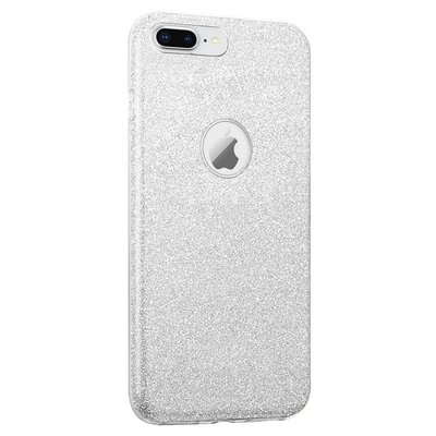 Microsonic Apple iPhone 7 Plus Kılıf Sparkle Shiny Gümüş