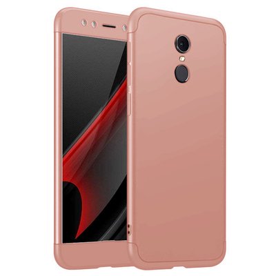 Microsonic Xiaomi Redmi 5 Plus Kılıf Double Dip 360 Protective AYS Rose Gold