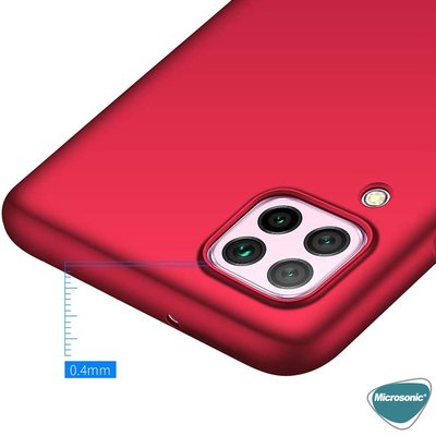 Microsonic Huawei P40 Lite Kılıf Matte Silicone Mor