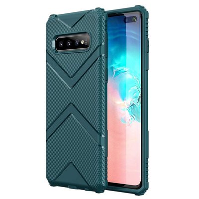 Microsonic Samsung Galaxy S10 Plus Diamond Shield Kılıf Yeşil