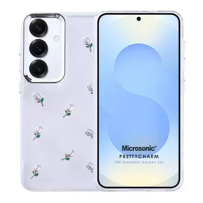 Microsonic Samsung Galaxy S25 Kılıf PrettyCharm Tulip