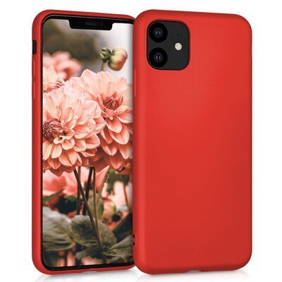 Microsonic Apple iPhone 11 Kılıf Matte Silicone Kırmızı