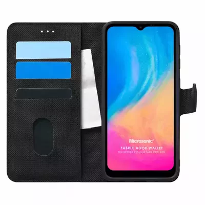 Microsonic Reeder P13 Blue Max Pro Lite Kılıf Fabric Book Wallet Siyah