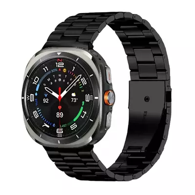 Microsonic Samsung Galaxy Watch 8 40mm Metal Stainless Steel Kordon Siyah
