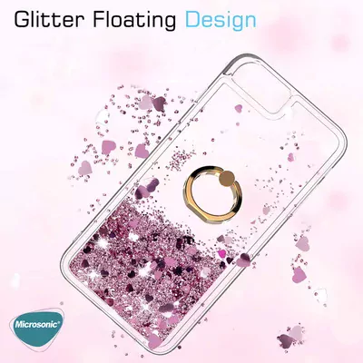 Microsonic Xiaomi Mi 13T Kılıf Glitter Liquid Holder Gold