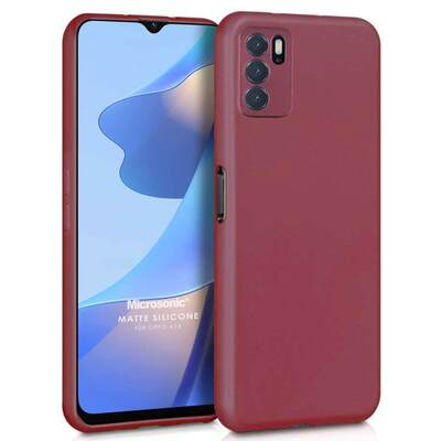 Microsonic Oppo A16 Kılıf Matte Silicone Mor