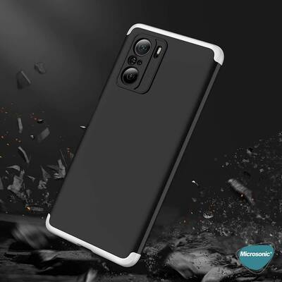 Microsonic Xiaomi Mi 11i Kılıf Double Dip 360 Protective AYS Siyah Mavi