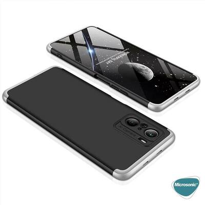 Microsonic Xiaomi Mi 11i Kılıf Double Dip 360 Protective AYS Siyah Mavi