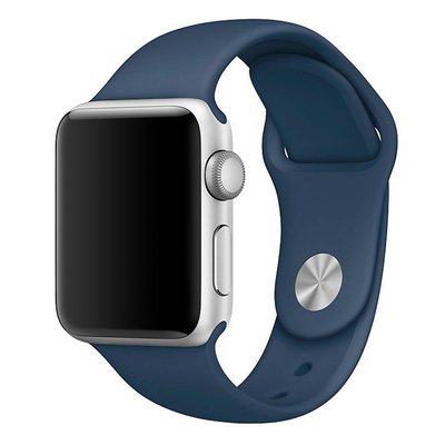 Microsonic Apple Watch Series 3 42mm Silikon Kordon Lacivert