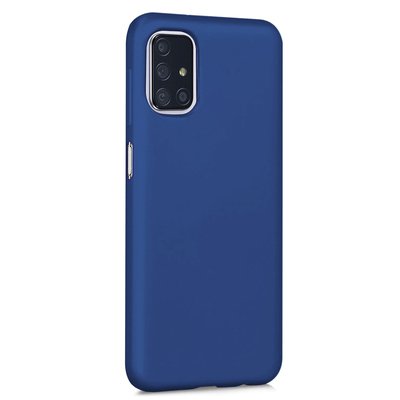 Microsonic Samsung Galaxy M31s Kılıf Matte Silicone Lacivert