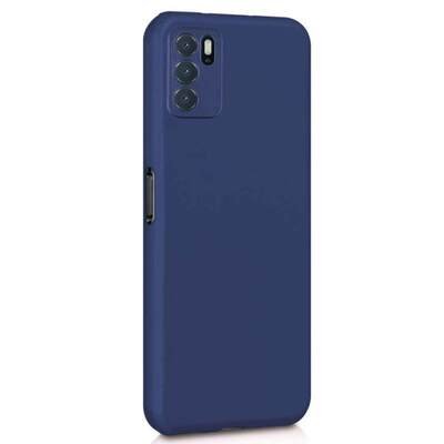 Microsonic Oppo A16 Kılıf Matte Silicone Lacivert