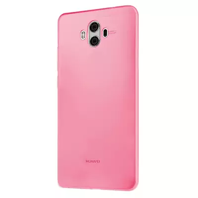 Microsonic Huawei Mate 10 Transparent Soft Kılıf Pembe