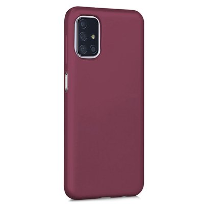 Microsonic Samsung Galaxy M31s Kılıf Matte Silicone Mor