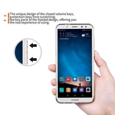 Caseup Huawei Mate 10 Lite Kılıf Transparent Soft Mavi