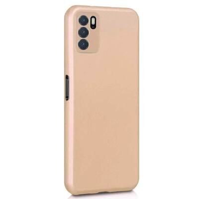 Microsonic Oppo A16 Kılıf Matte Silicone Gold