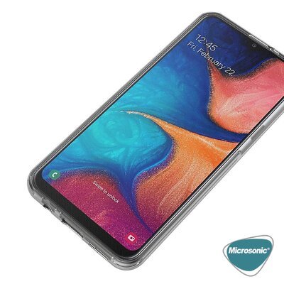 Microsonic Samsung Galaxy M10S Kılıf Komple Gövde Koruyucu Silikon Şeffaf