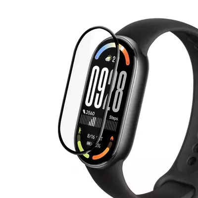 Microsonic Xiaomi Smart Band 10 Tam Kaplayan Nano Cam Ekran Koruyucu Siyah