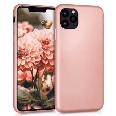 Microsonic Apple iPhone 11 Pro Kılıf Matte Silicone Rose Gold