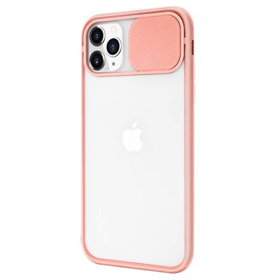 Microsonic Apple iPhone 11 Pro Max Kılıf Slide Camera Lens Protection Pembe