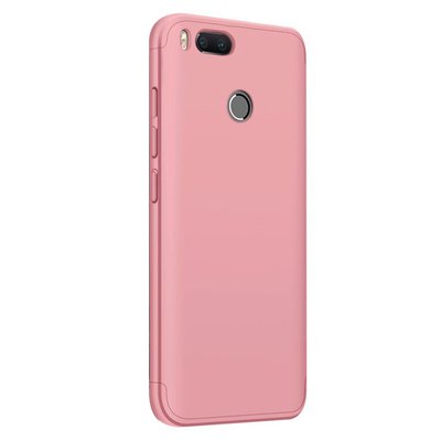 Microsonic Xiaomi Mi 5X Kılıf Double Dip 360 Protective AYS Rose Gold