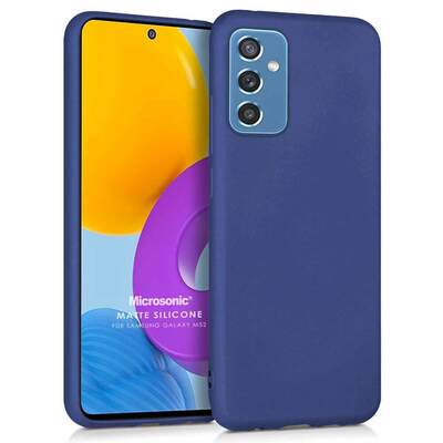 Microsonic Samsung Galaxy M52 Kılıf Matte Silicone Lacivert