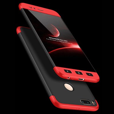 Microsonic Xiaomi Mi 5X Kılıf Double Dip 360 Protective AYS Kırmızı